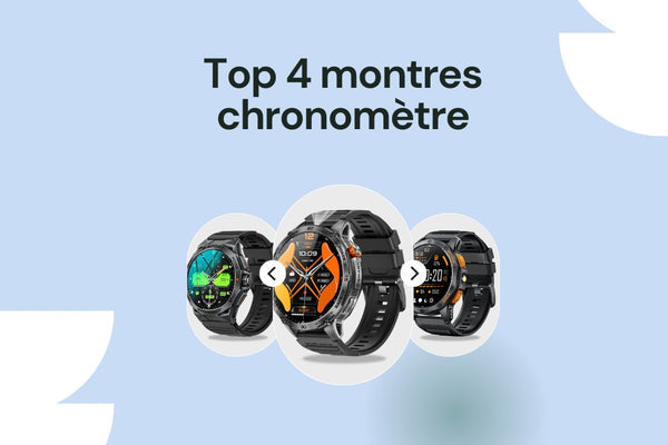 Top 4 des meilleures montres chronomètre sportives